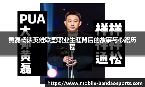 黄磊畅谈英雄联盟职业生涯背后的故事与心路历程